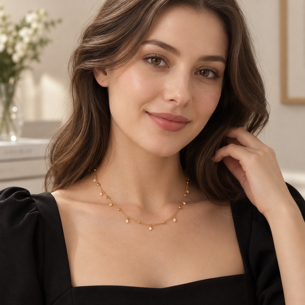 925 Sterling Silver Geometric Round Choker