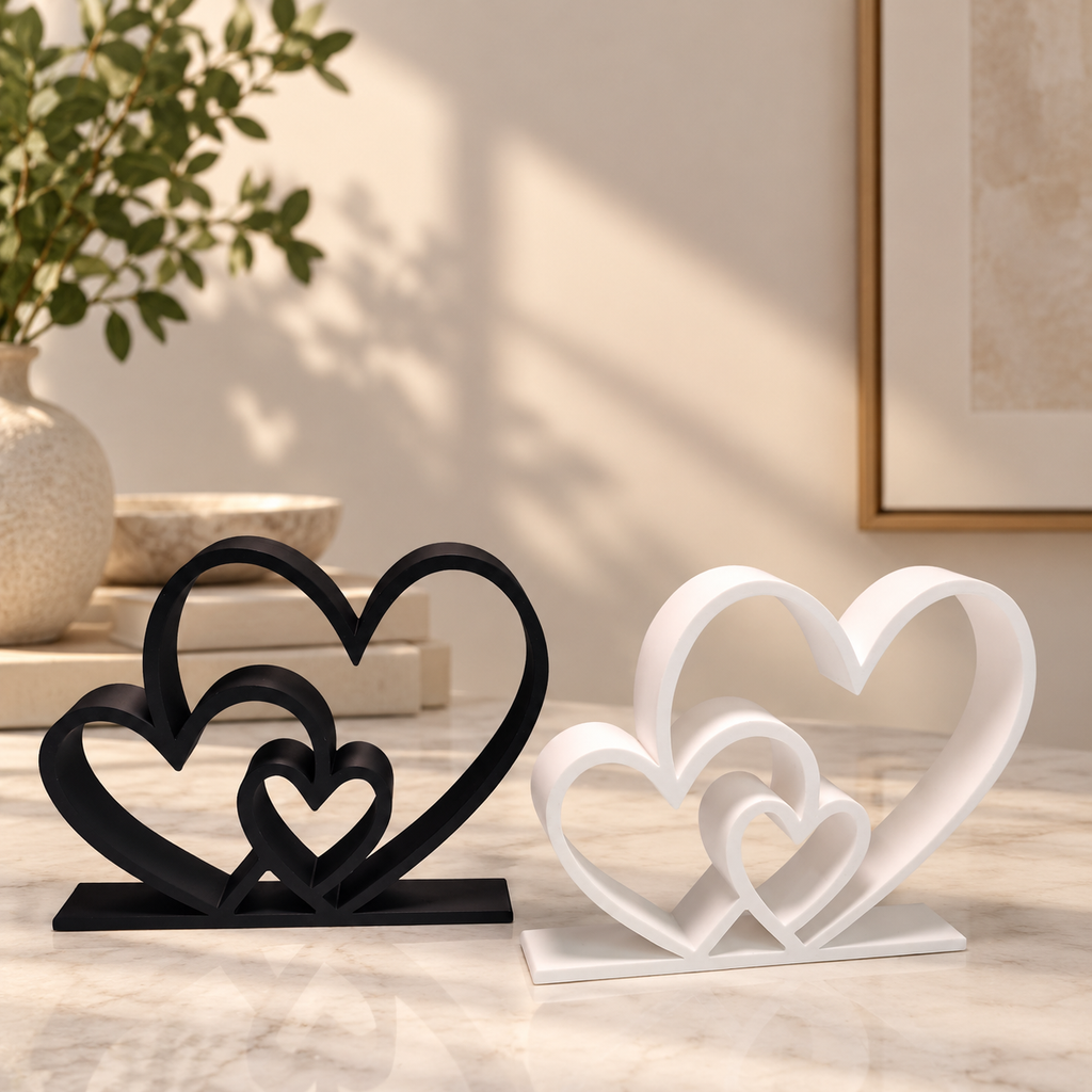 Heart-to-Heart Decorative Statue