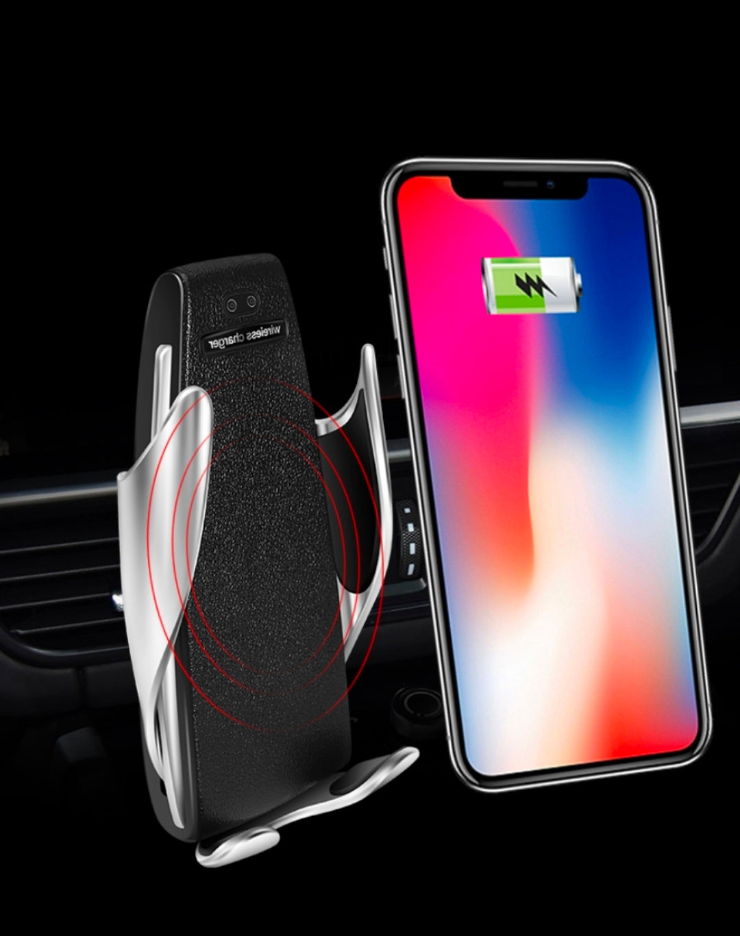 10W Wireless Car Charger & Phone Holder – image 15