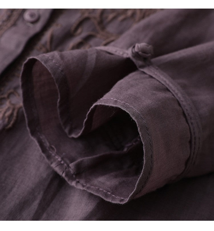 Women's Embroidered Loose-Fit Dress