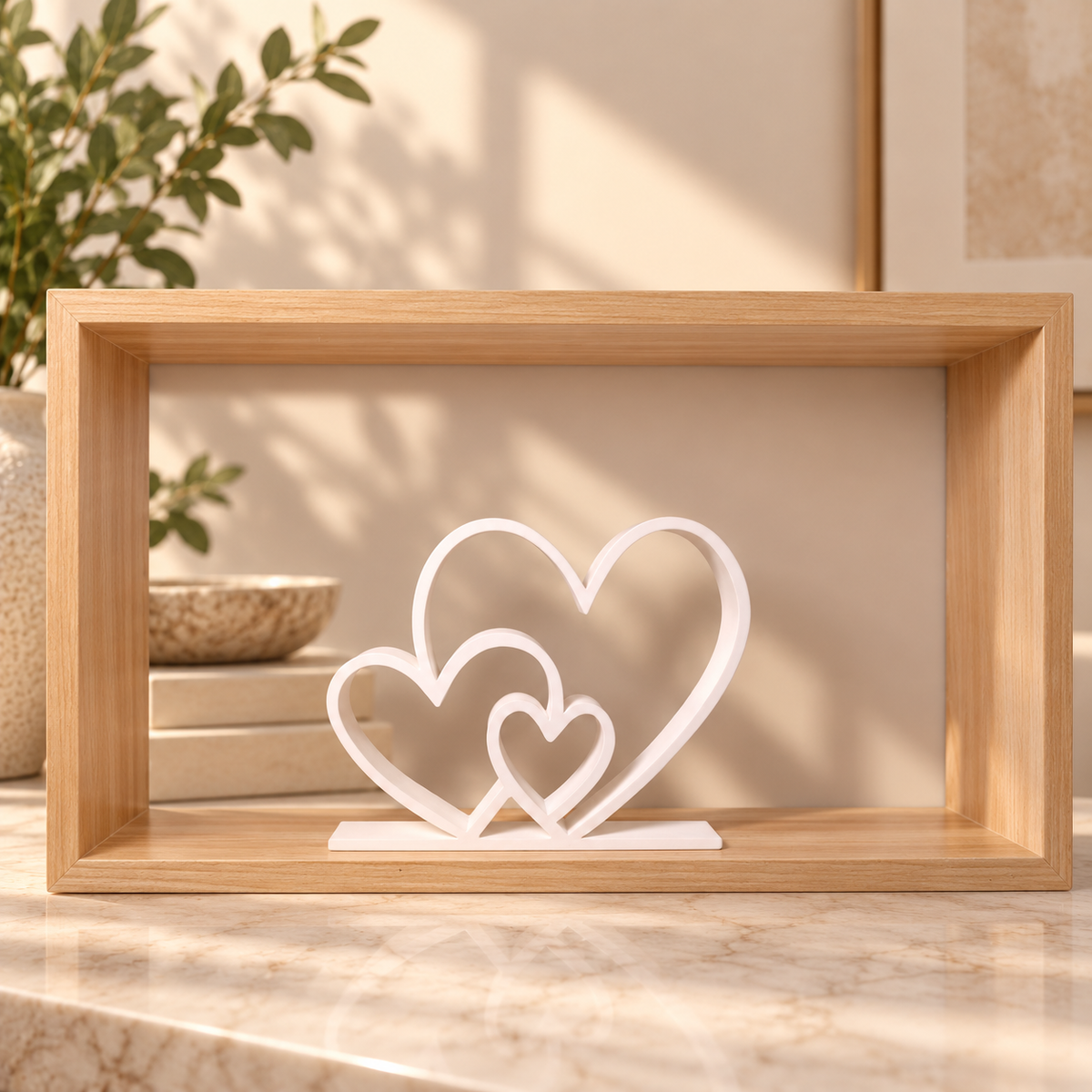 Heart-to-Heart Decorative Statue