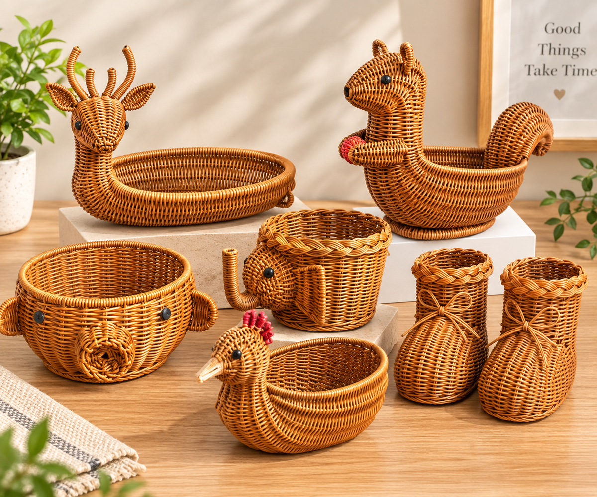 Animal-Shaped Storage Basket